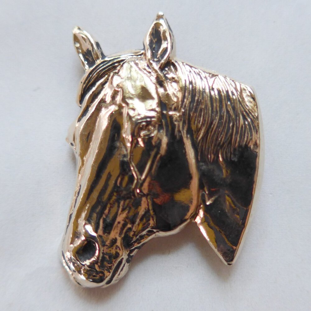 Gold Tone Horse Head Bolo Tie
